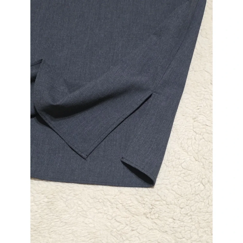 Zara Men's Charcoal Grey Long Sleeve Button-Down Utility Shirt